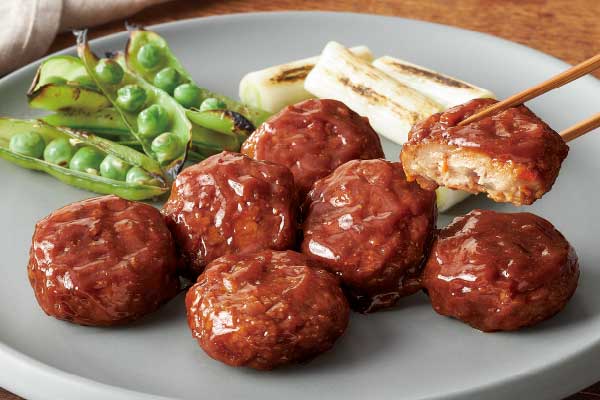 国産鶏肉使用　根菜入りつくね（味噌だれ）